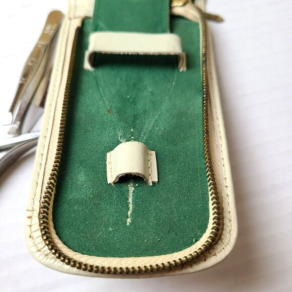 Genuine LaCross Leather Case & Manicure Travel Kit Set Germany - Picture 9 of 14